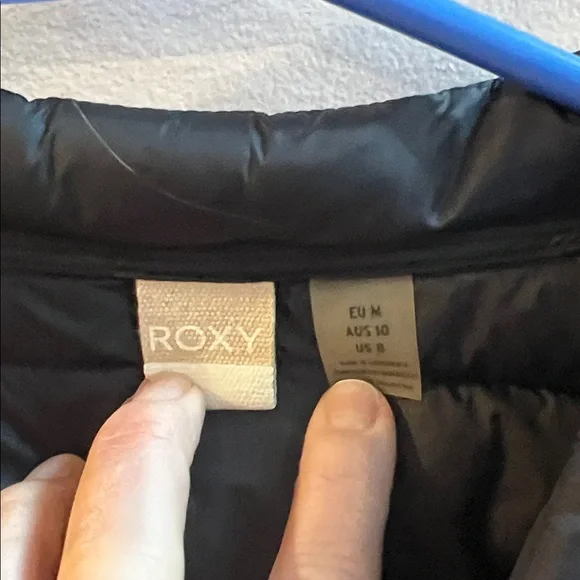 Roxy Black Light-Weight Puffer Jacket-Coat Super Soft - Picture 2 of 5